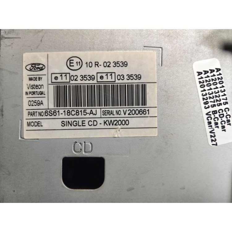 Ράδιο CD Ford Fiesta Mk6 6S6118C815AJ