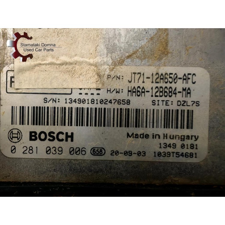Ford Transit Courier ECU JT7112A650AFC