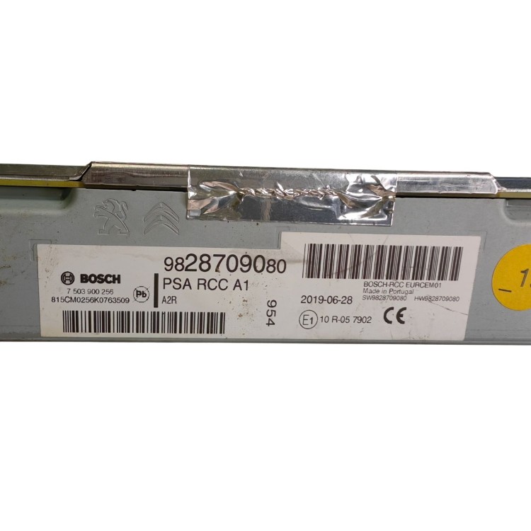 9828709080 Μονάδα Ελέγχου Ράδιο Peugeot 208