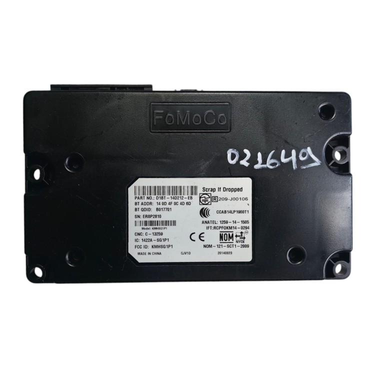 Εγκέφαλος Bluetooth Ford D1BT14D212EB Εγκέφαλος Bluetooth Ford D1BT14D212EB
