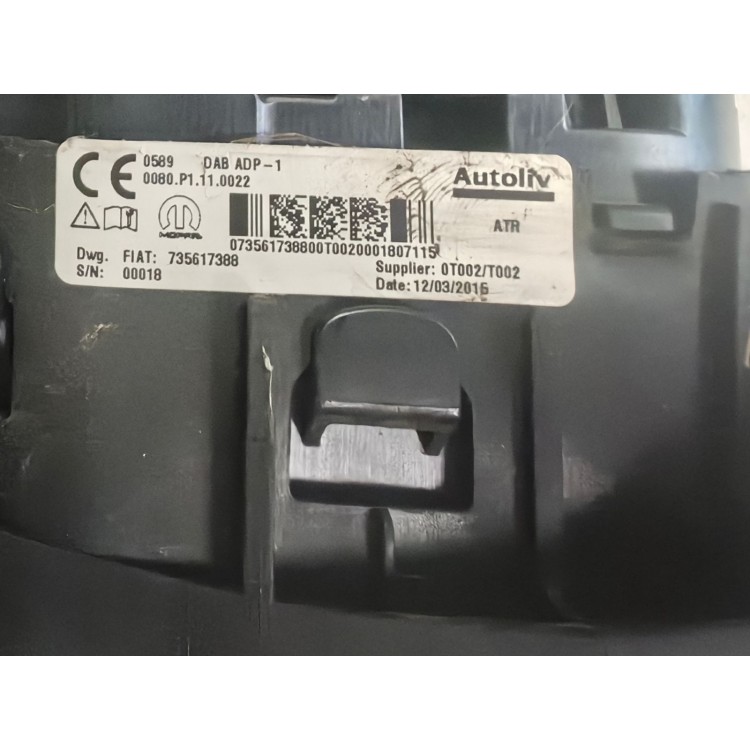 Fiat Doblo 2009-2015 1.3 16V Αερόσακος Τιμονιού 735617388
