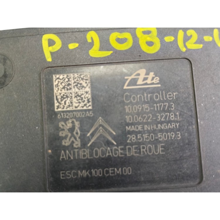 Peugeot 208 2012-2015 Μονάδα ABS ATE 9804162080 OEM