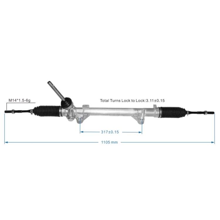 Nissan Qashqai J10/JJ10E+2 2006-2013 Κρεμαγιέρα Καινούρια Ιμιτασιόν 48001-JD900